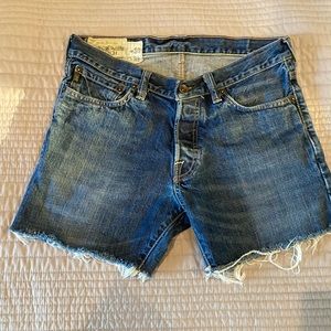Abercrombie & Fitch Cut-off Jean Shorts size 30